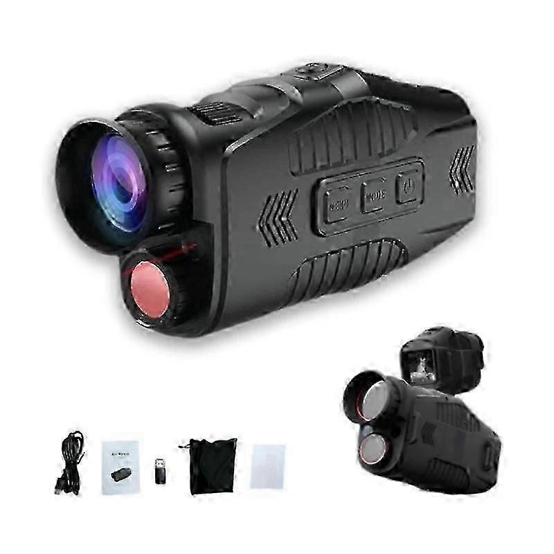 Night Vision Binoculars, Black Optic Enhanced Visibility for Low Light Conditions