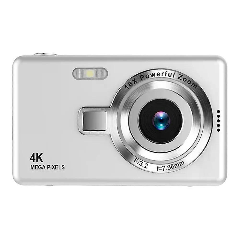 Câmera digital 4K HD 1080P de 96MP com foco automático, ideal para vlogs, com zoom de 16x e tela IPS de 24 polegadas.