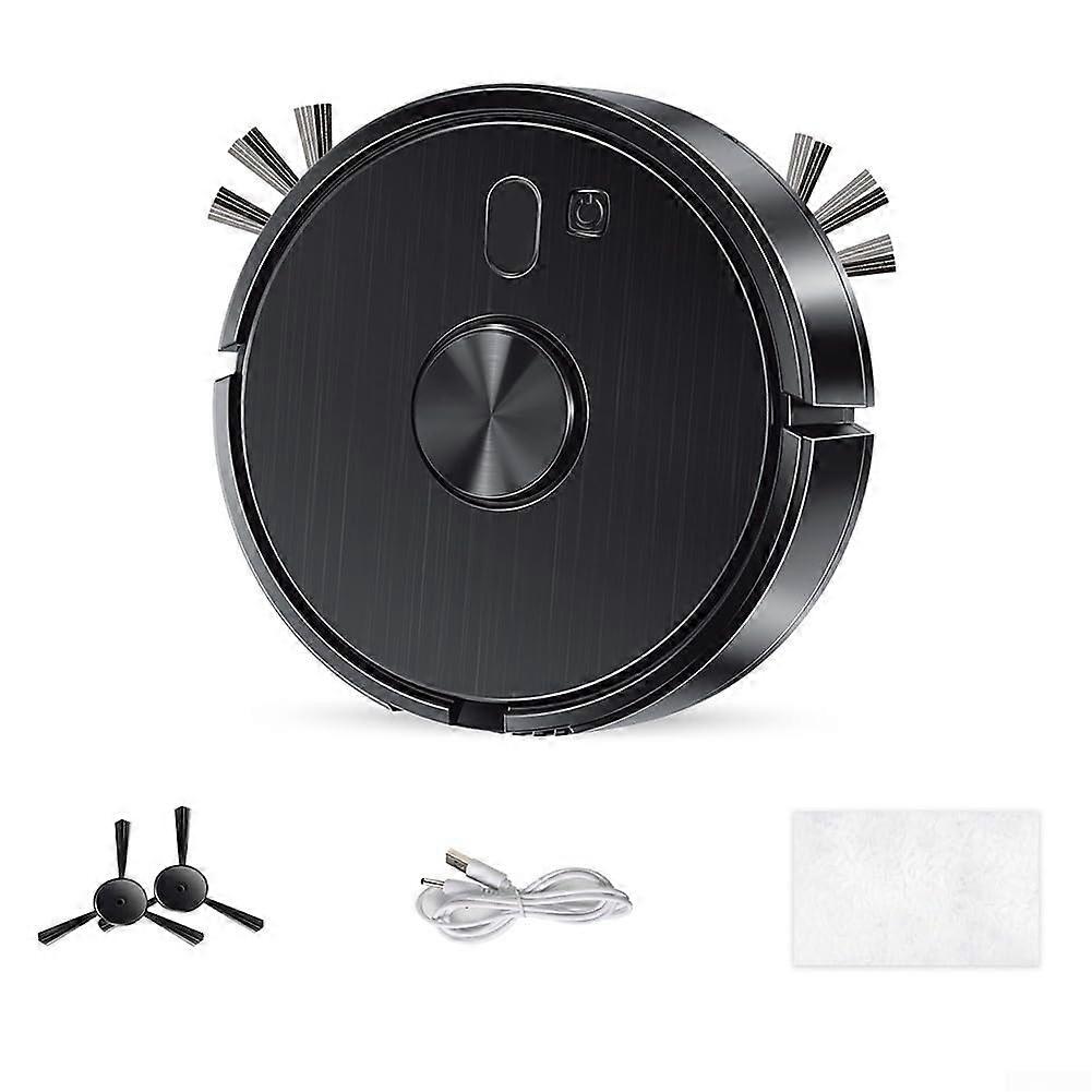 Robot Vacuum Cleaner with Smart Navigation, Auto SelfCharging, Multiple Modes for Carpets and Hard Floors, Black