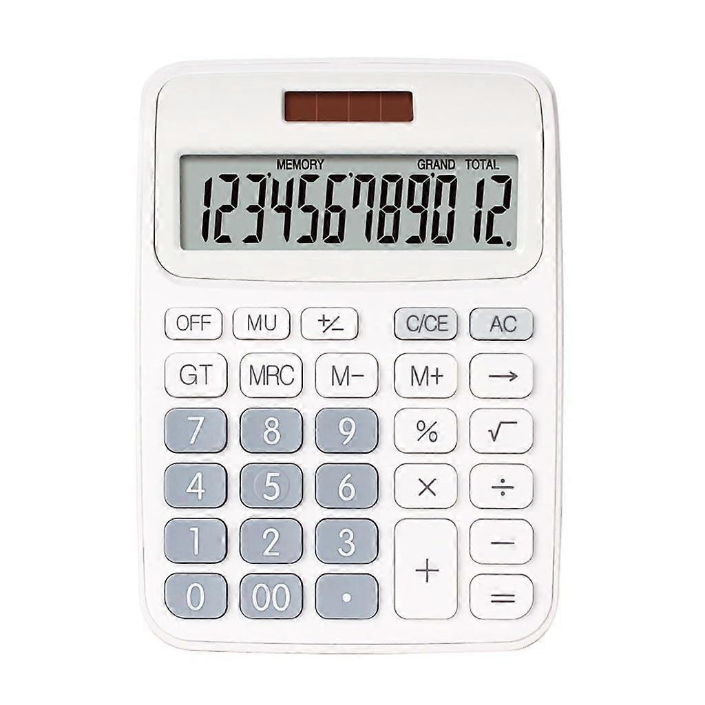 Financial Calculator with TwoLine LCD Display Solar Powered Durable Handheld for Math and Accounting