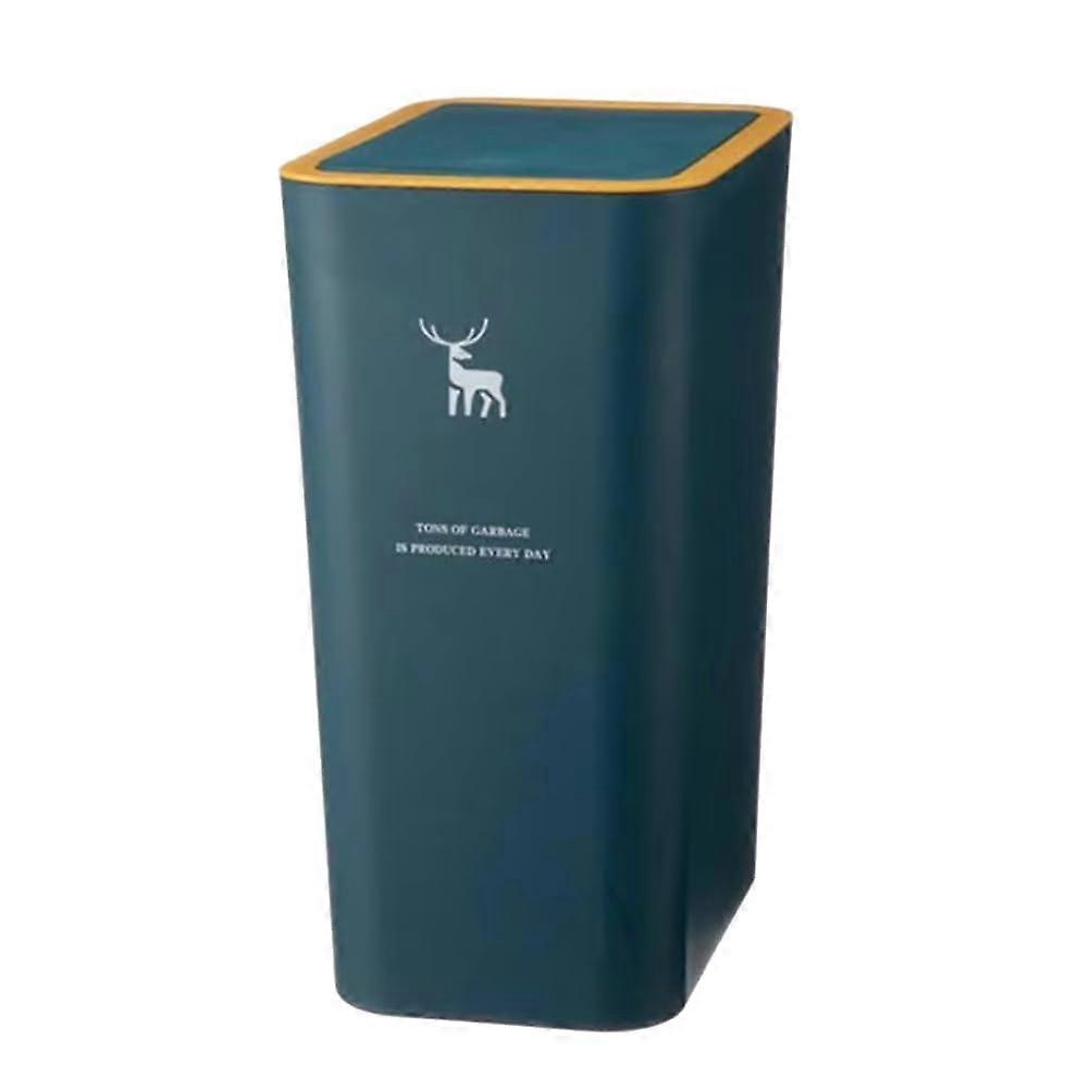 Kitchen Trash Can with Dog Proof Push Lid, Odor Blocking Space Saving Narrow Design