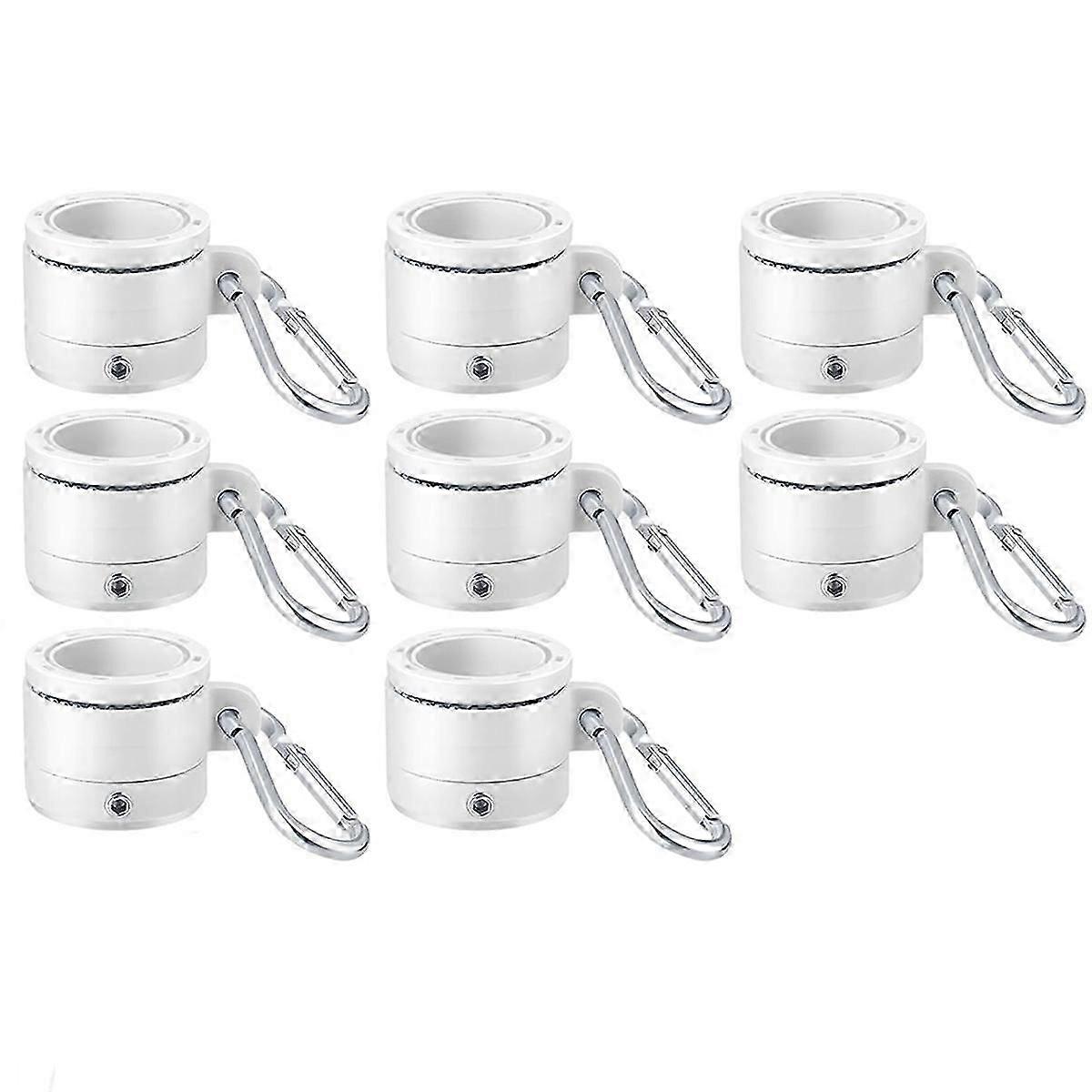 8Pcs Plastic Flag Pole Rings with Bearings for 0.76-1.0In Flag Pole,B