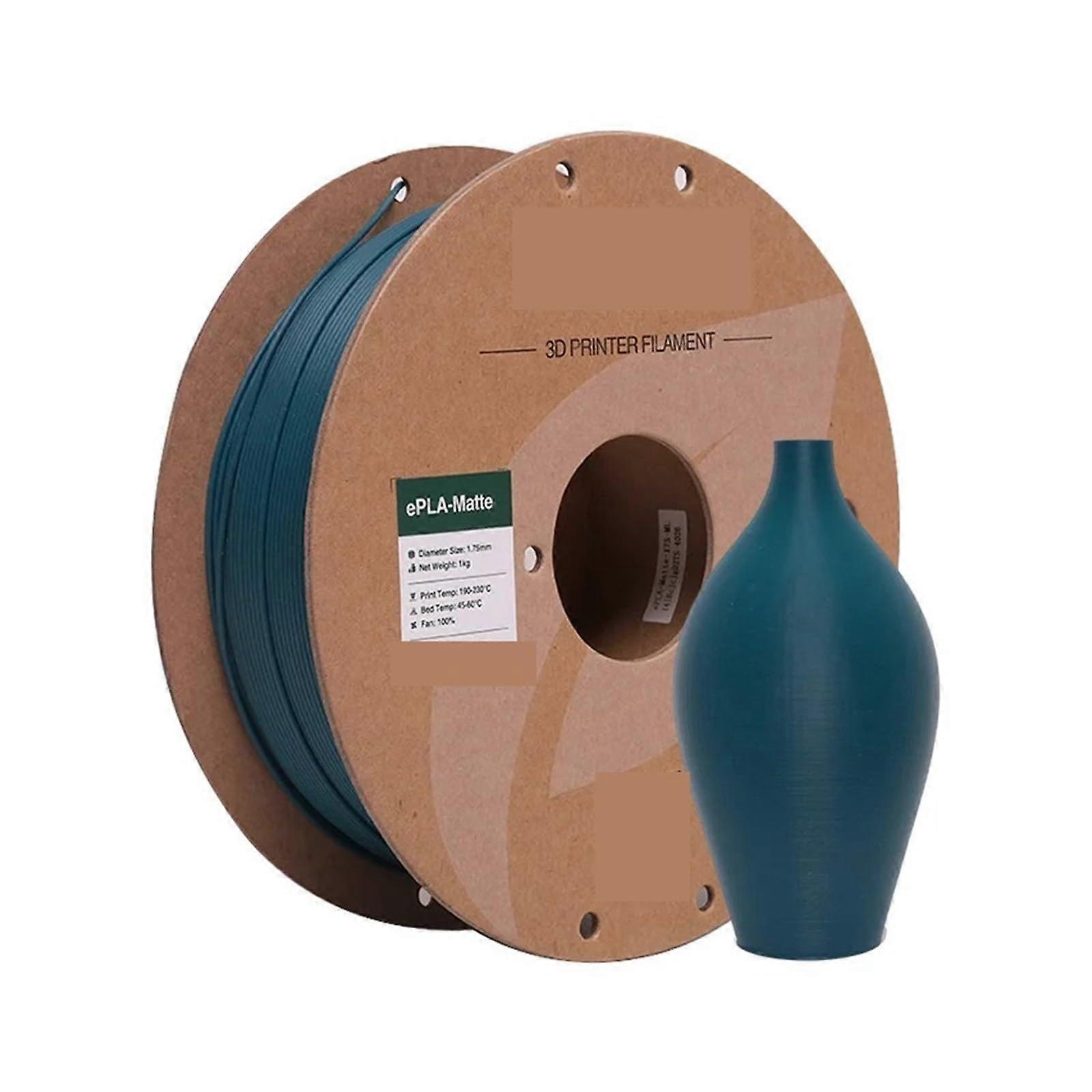 PLA 3D Printer Filament 1.75mm Matte Finish Morandi Green 1KG Spool for Precision Printing