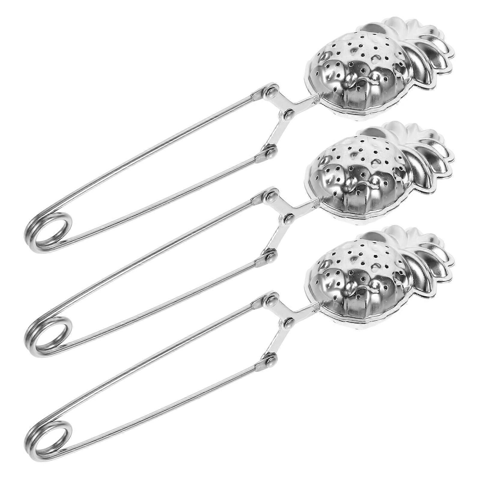 Stainless Steel Pineapple Tea Infuser Set, Fine Mesh Loose Leaf Strainer, Easy to Clean