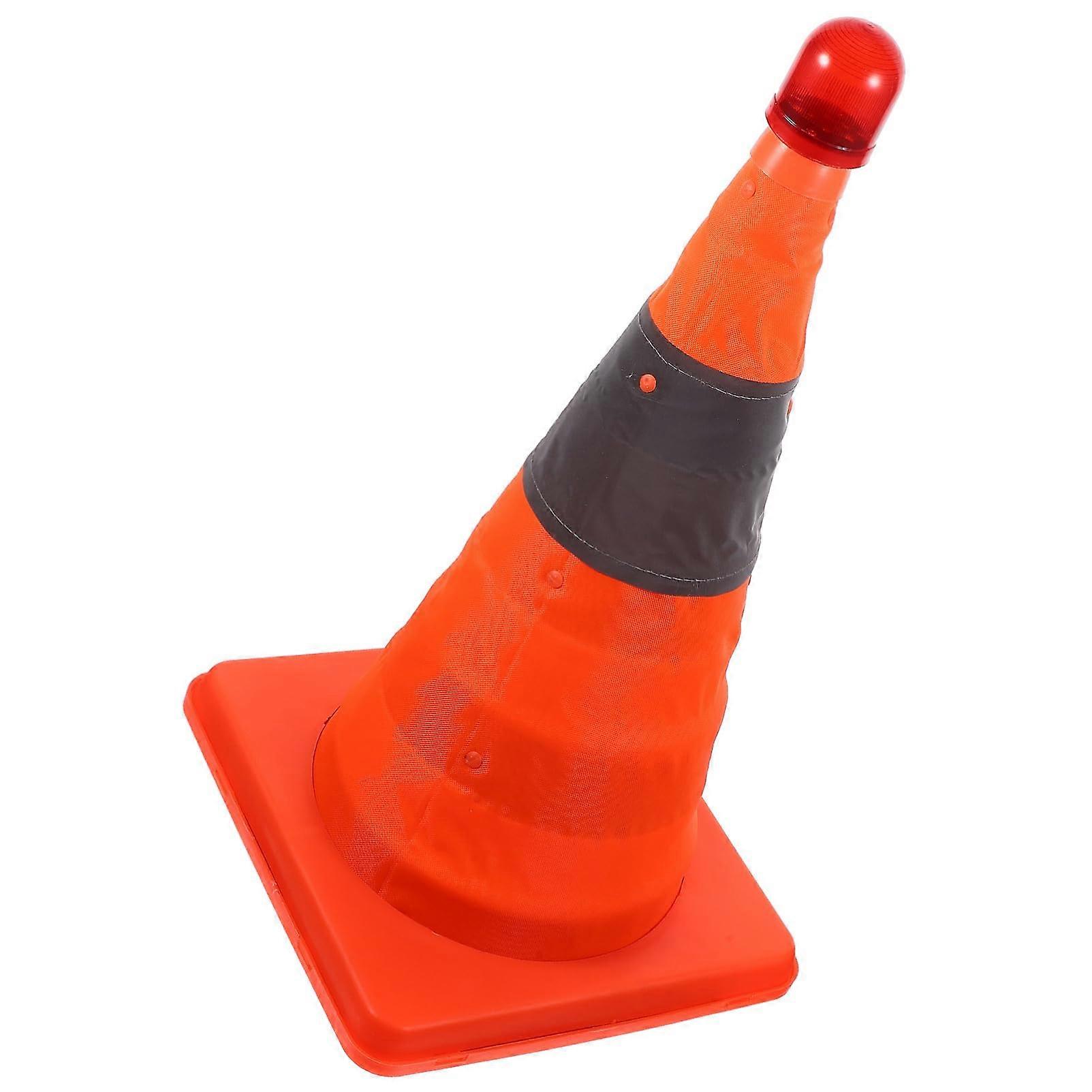 LED Traffic Cone with LED  Visibility Reflective Material Foldable for Road and Emergency Use
