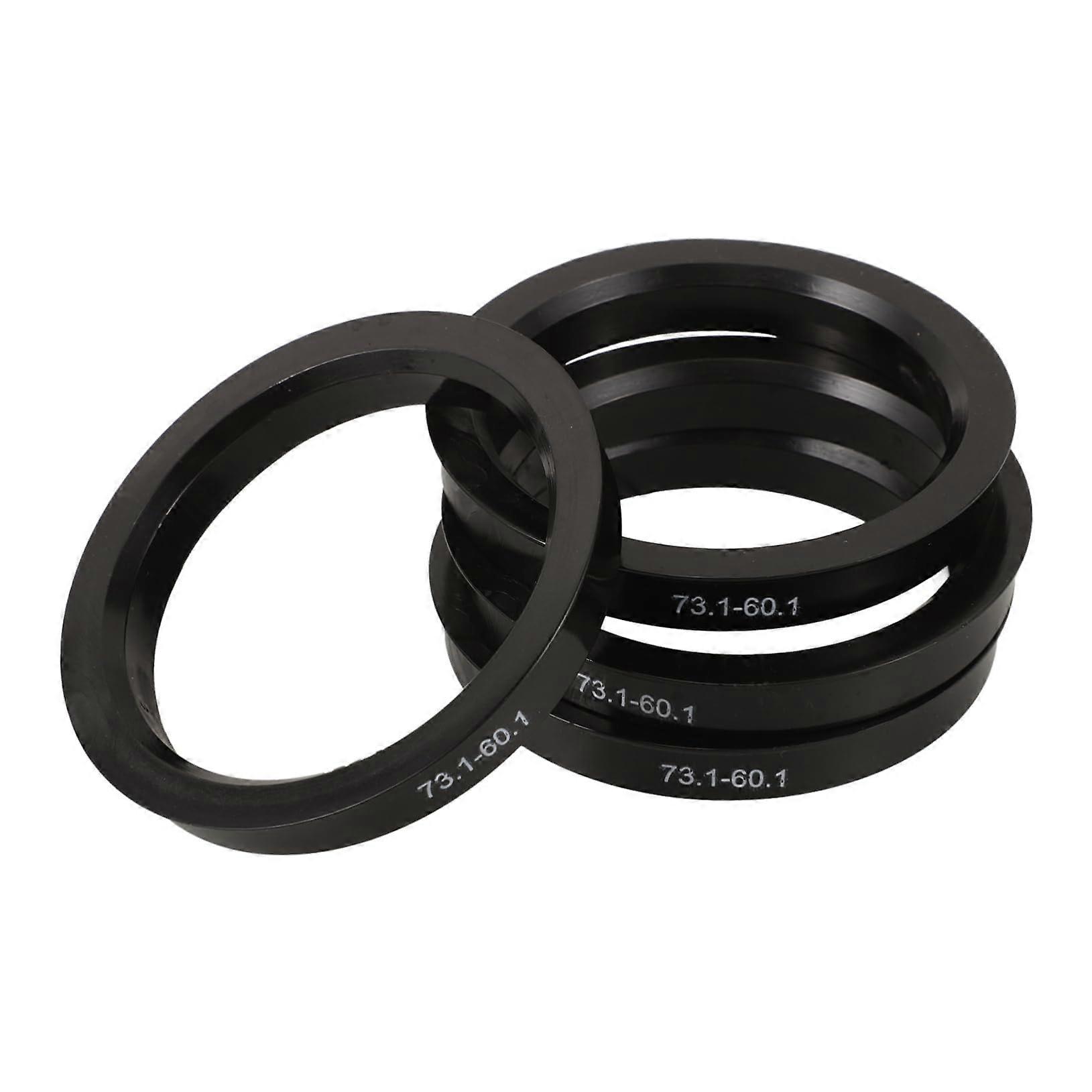 Plastic Hub Centric Rings Set for Car Wheels, Accurate Wheel Centering and Vibration Reduction