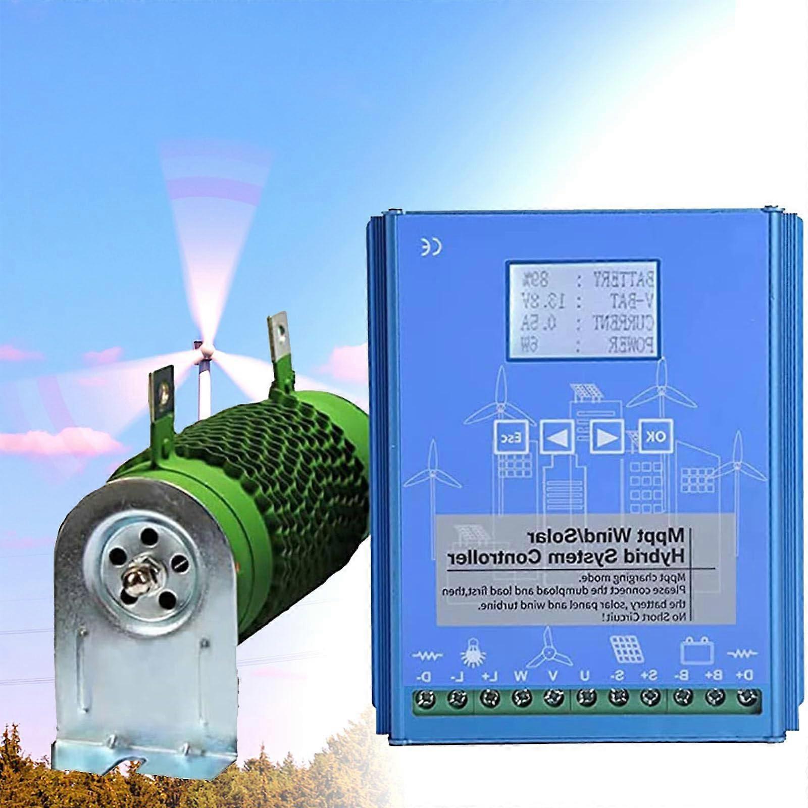 12000W Hybrid Wind Solar Charge Controller MPPT PWM 48V with LCD Display for OffGrid Systems
