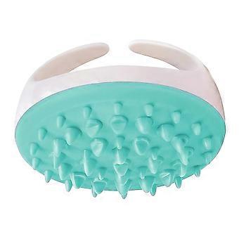 Kropsbørste og cellulitemassage til blid eksfoliering, hudfornyelse, brusebad, grøn/hvid