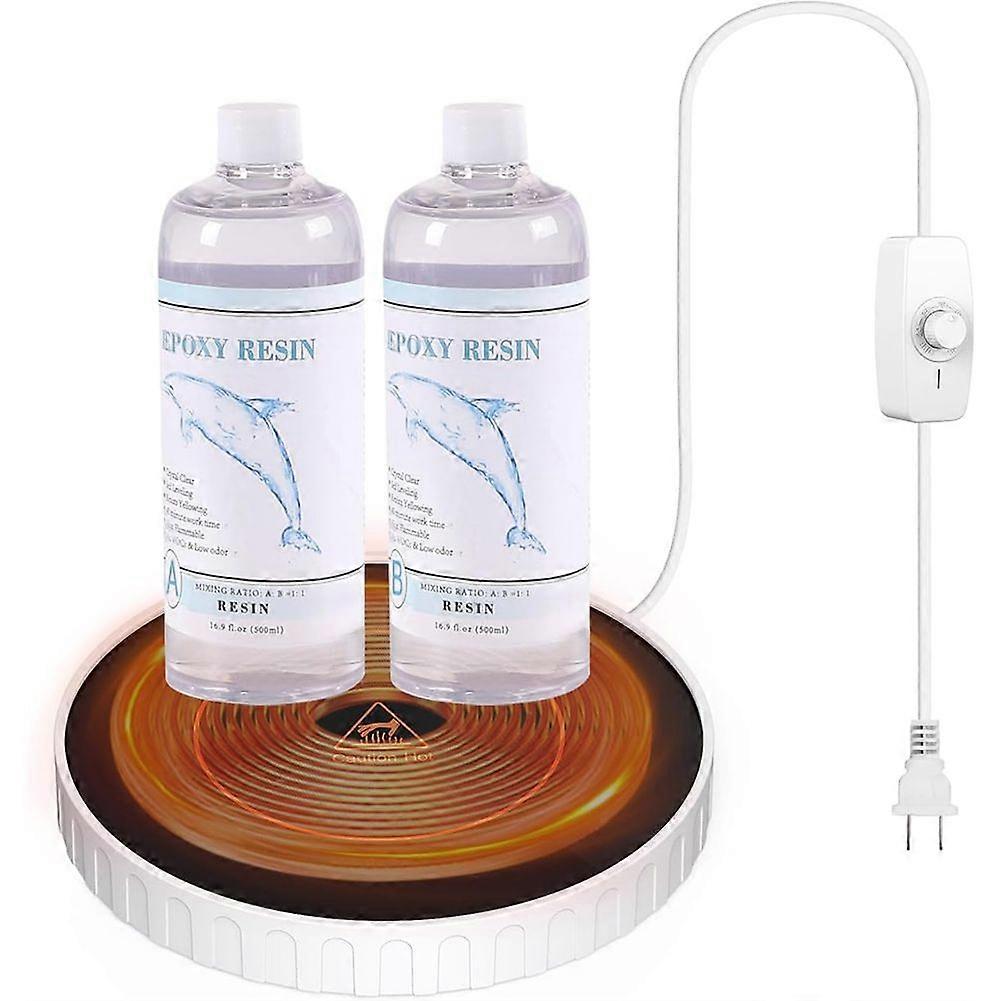 Auto Resin Preheater,Epoxy Heating Coaster Warmer Pad Tray with Temperature Control for Rsin,Viscosity Reduce US Plug