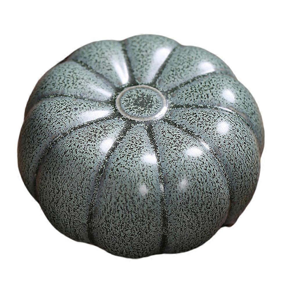 Green Ceramic Pumpkin Jar for Storage 1Pcs High Simulation Kitchen Gift