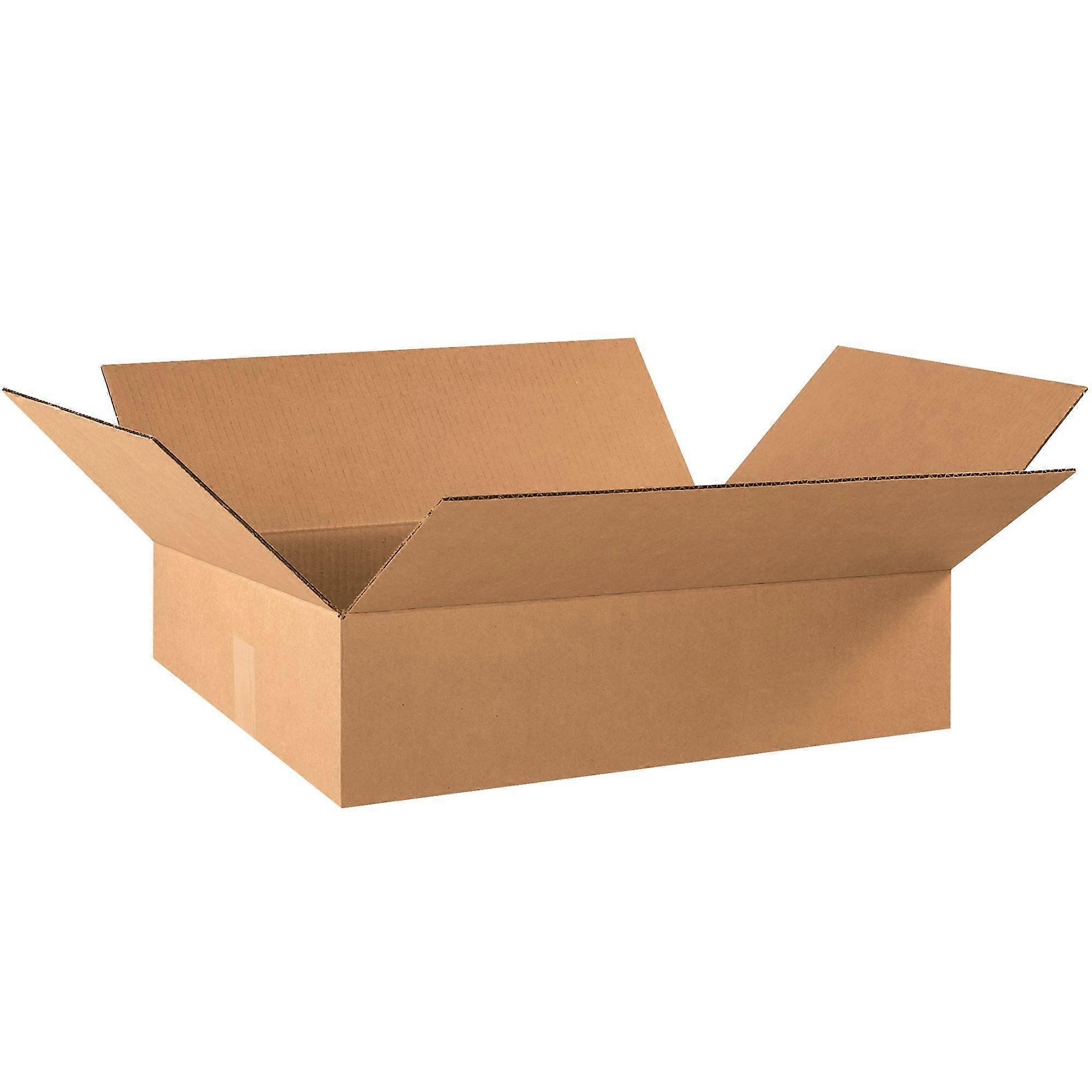 Corrugated  Boxes 21 3/8 x 15 5/8 x 6 3/8 Kraft Cardboard Bulk 25 Pack Durable Stackable