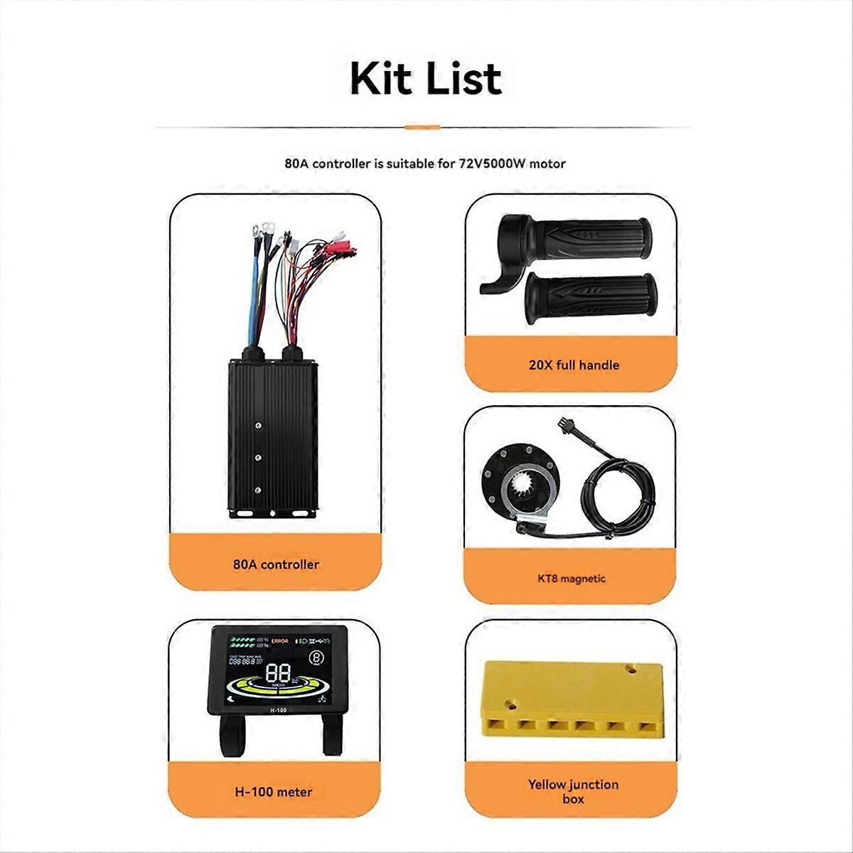 Li-Ion Boost Conversion Kit H-100 Color Meter With 80A Controller