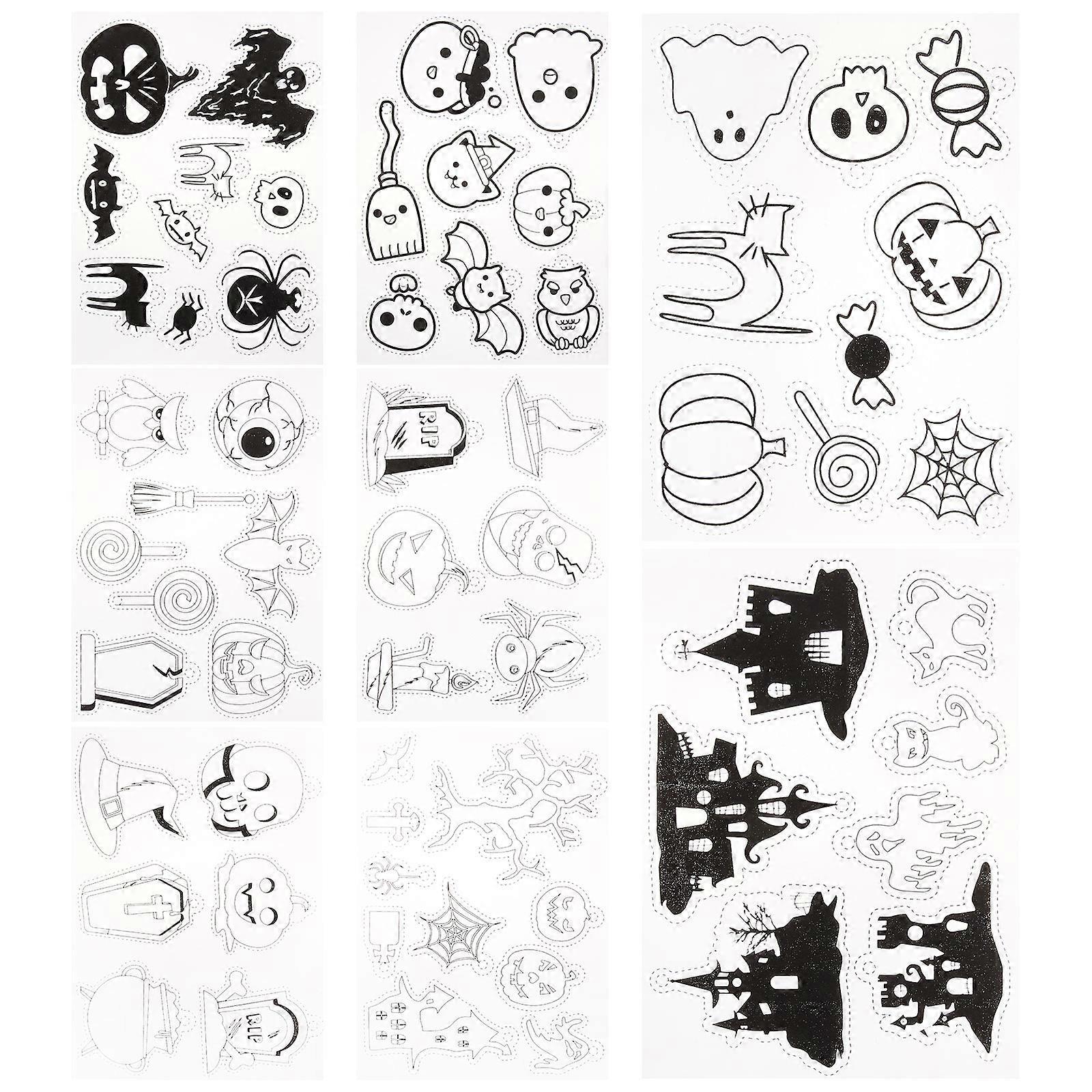 DIY Heat Shrink Sheets Transparent Bops Material for Creative Handmade Crafts 8 Sheets