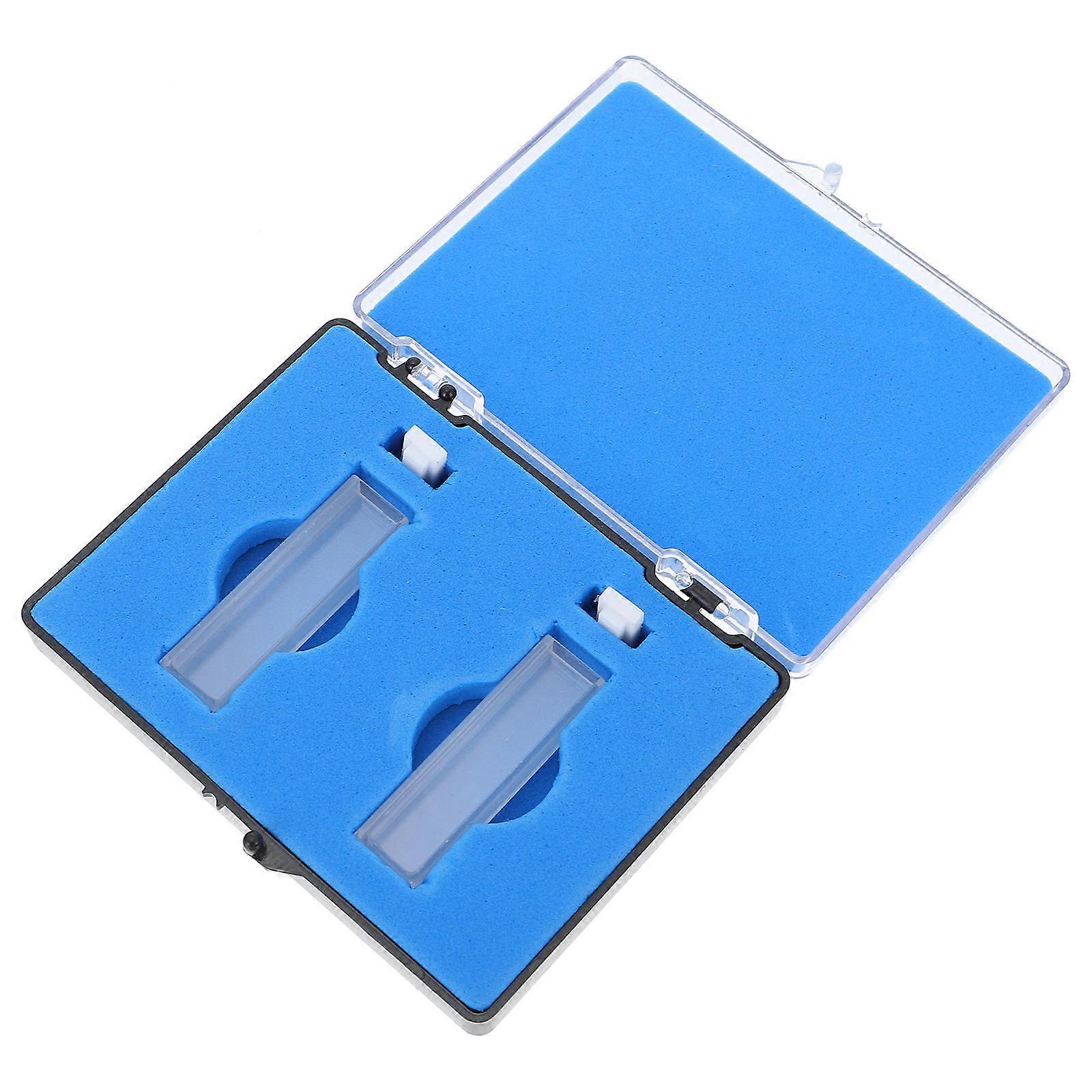 Practical Quartz Glass Cuvette for Laboratory Use 2Pcs Spectrophotometer Cuvette