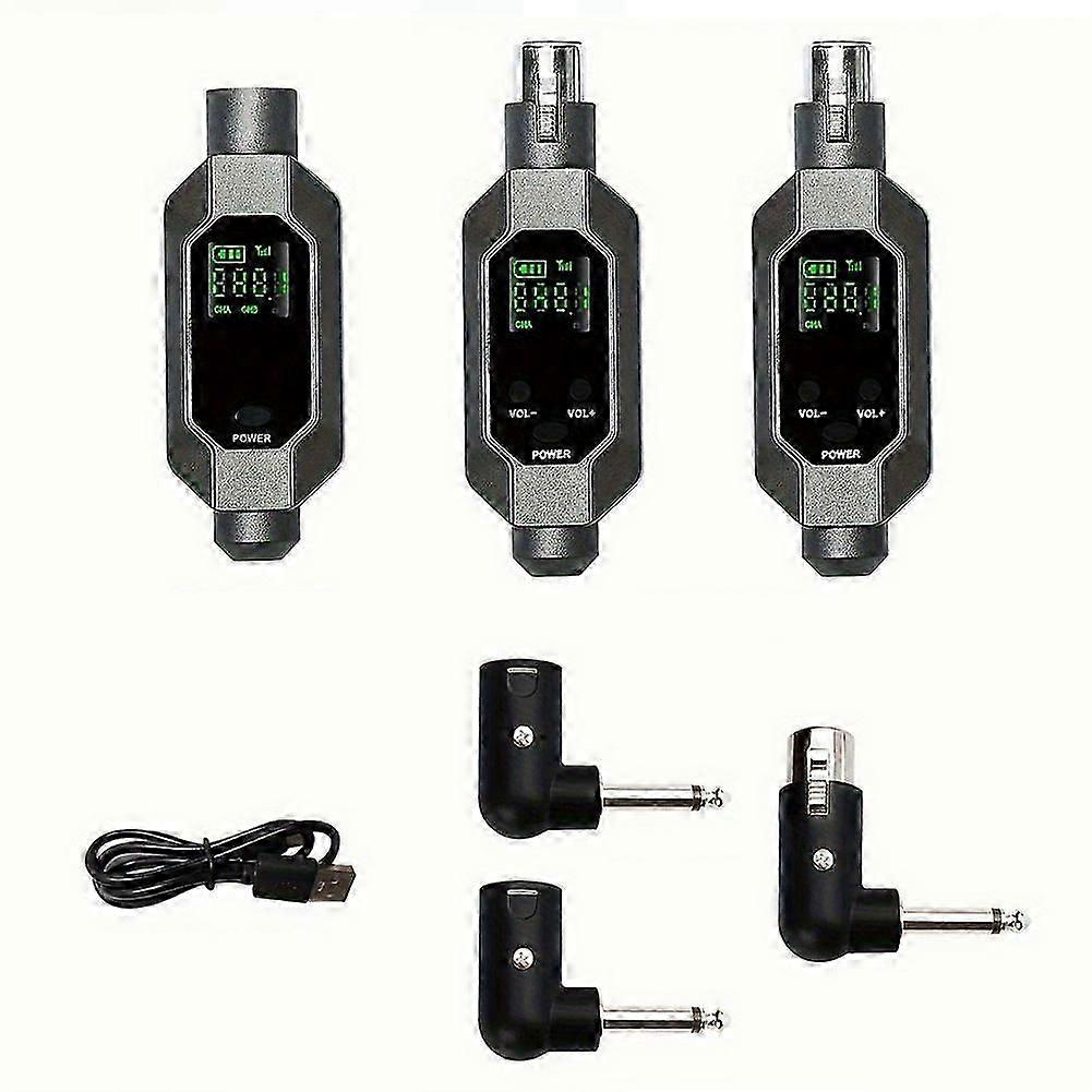 Wireless Microphone Converter XLR Transmitter and Receiver Microphone Wireless System for Dynamic Microphone A