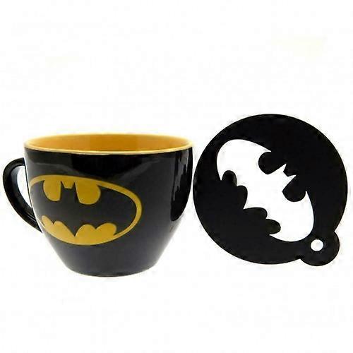 Batman Bat Signal Mug And Stencil Set