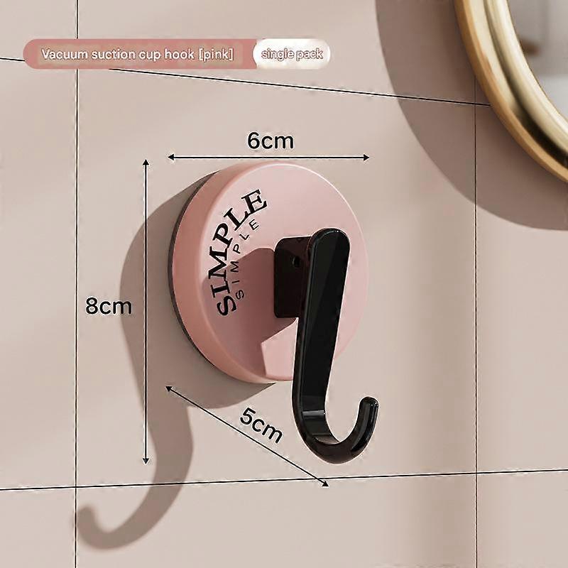 Vacuum Suction Wall Hook, Washable, No - Drill