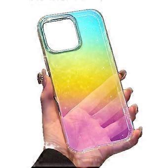 Case Holographic Glitter Rainbow Clear Bling Cover with Shock‑Absorbing Design for Samsung Galaxy S24 FE