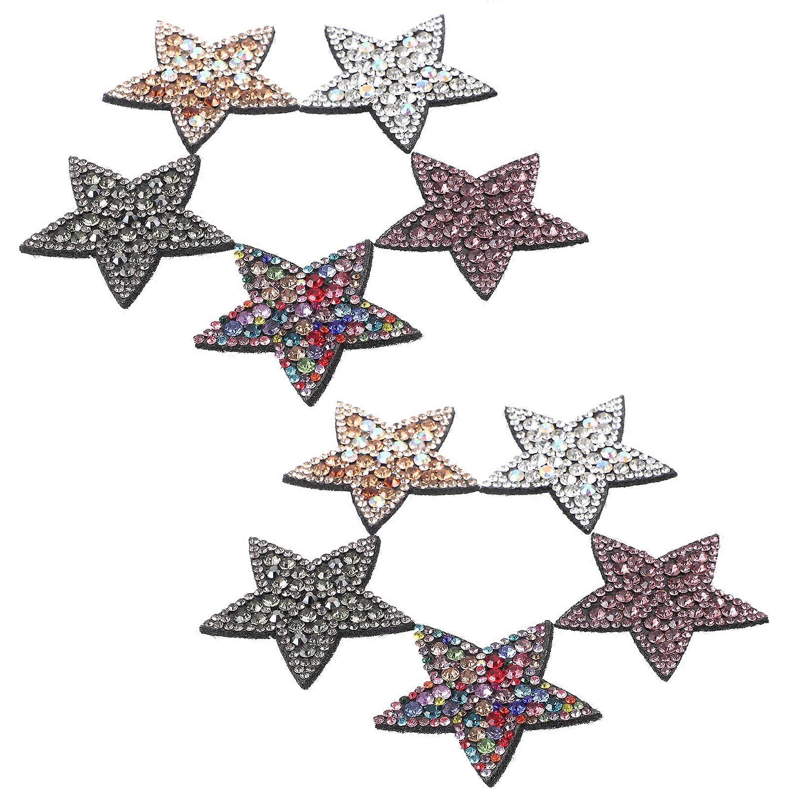 Replaceable Hat Patches Star Sewing Patches for Decoration 50Pcs