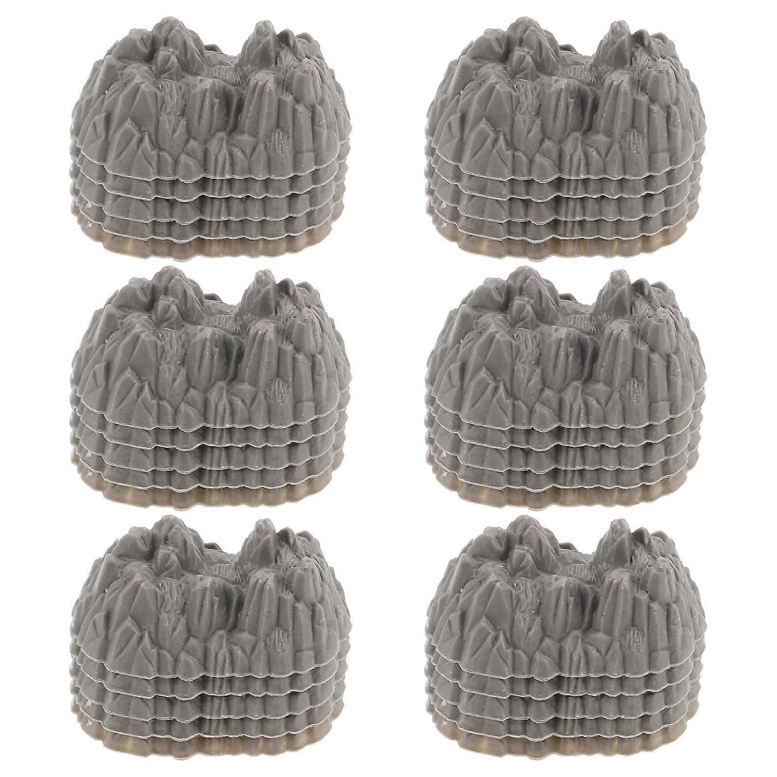 Artificial Rocks Plastic Miniature Rocks for Decor 200Pcs Simulation Stones