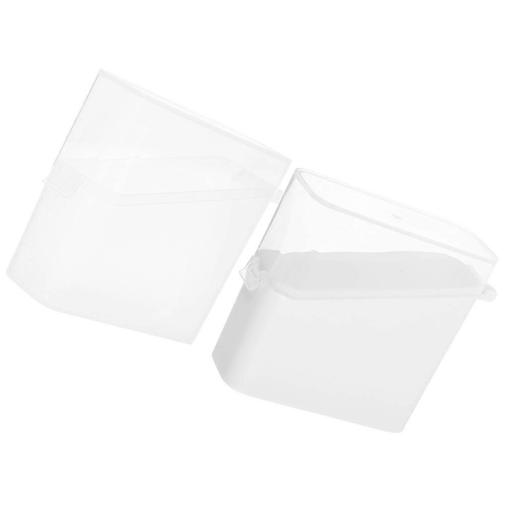 Slice Cheese Container Cheese Slice Holder for Home Use 2Pcs Storage Box