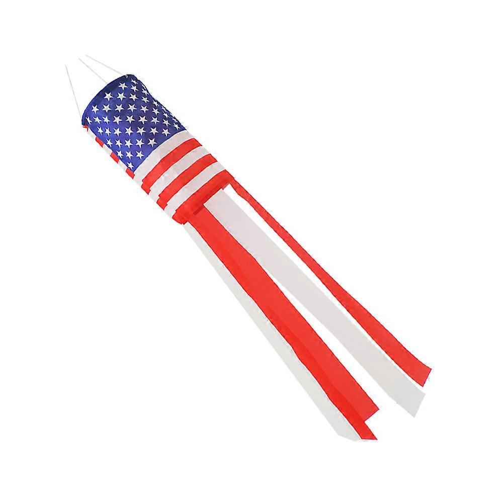 Patriotischer Windsack zur Dekoration, 1 Stück, amerikanische Flagge, Sterne und Streifen