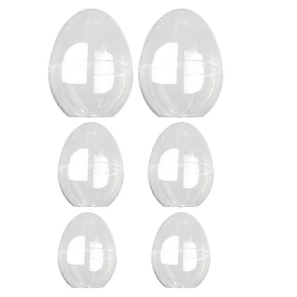 Storage Container Plastic Box for Storage 6Pcs Egg Shell Transparent Holder