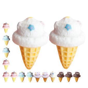 Fake Ice Cream Toy Artificial Ice Cream Prop for Photo 16Pcs Pack