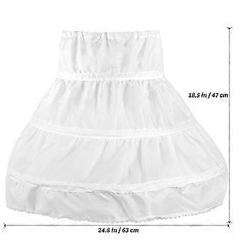 NUOLUX 1PC Underskirt Meninas Petticoat Meia Flor Menina Saia Crinoline