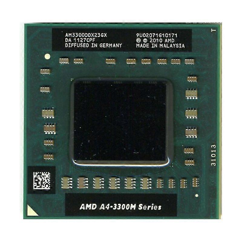 A4-3300M CPU - Socket FS1 2 Cores 2 Threads 1.9GHz 1MB L2 Cache 4MB L3 Cache 35W.