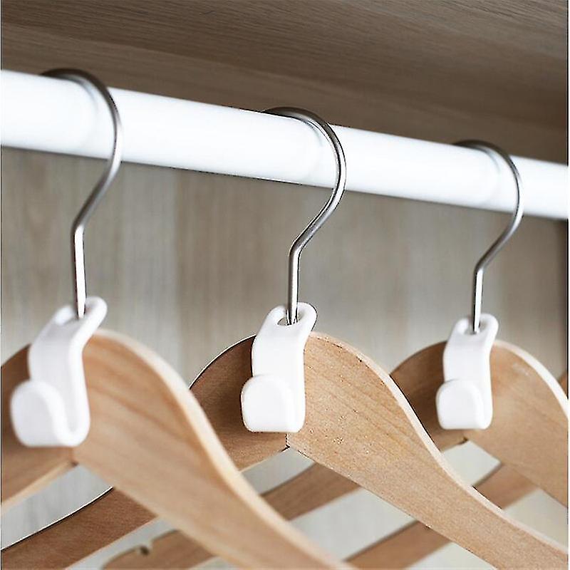 Pxcl 24 Pcs Clothes Hanger Connector Hooks Cascading Home Closet Clip Space Saving Organizer