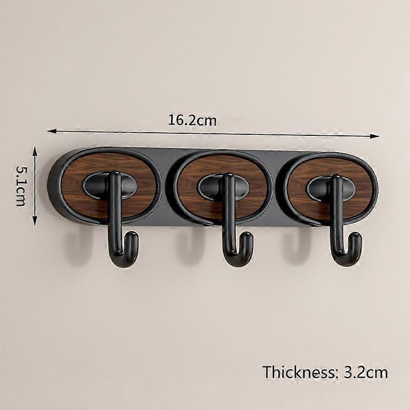 New Punch-Free Oval Hook Single Hook Double Hook Triple Hook Four Hook Home Multi-Function Hook Strong Hook Medieval Style
