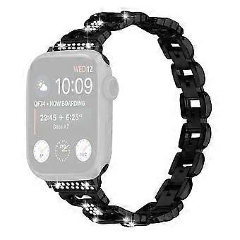 Watch Band For Apple Watch Ultra 3 2 1 49mm/ Series 11 10 46mm/ 9 8 7 45mm/ SE3 SE2 SE 6 5 4 44mm/ 3 2 1 42mm Zinc Alloy Replacement Electroplated Str