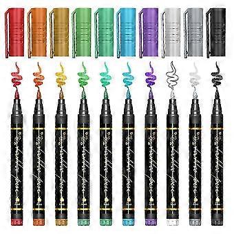 10 Farben Body Art Marker Stifte Body Art Stifte Schnelltrocknender Body Art Stift Markieren Hautdesign Body Art 25-26