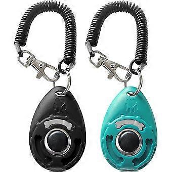 Pet Training Clicker mit Handschlaufe, Hundetraining Clickers Trainer Clicker Cyan