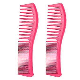 2 stuks haarkammenset brede fijne kammen lichtgewicht thuisreizen dubbele hoofdkammen voor alle haartypes