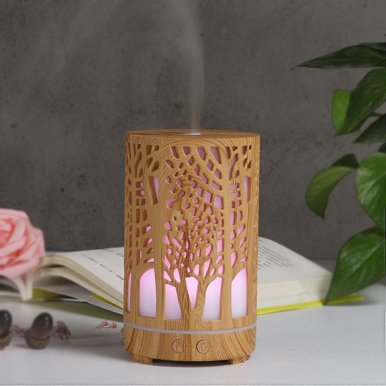 Light Brown Essential Oil Diffuser, Aromatherapy Diffuser, Large Capacity Ultrasonic Humidifier Diffuser with Adjustable Mist Mode, Auto Shut Off