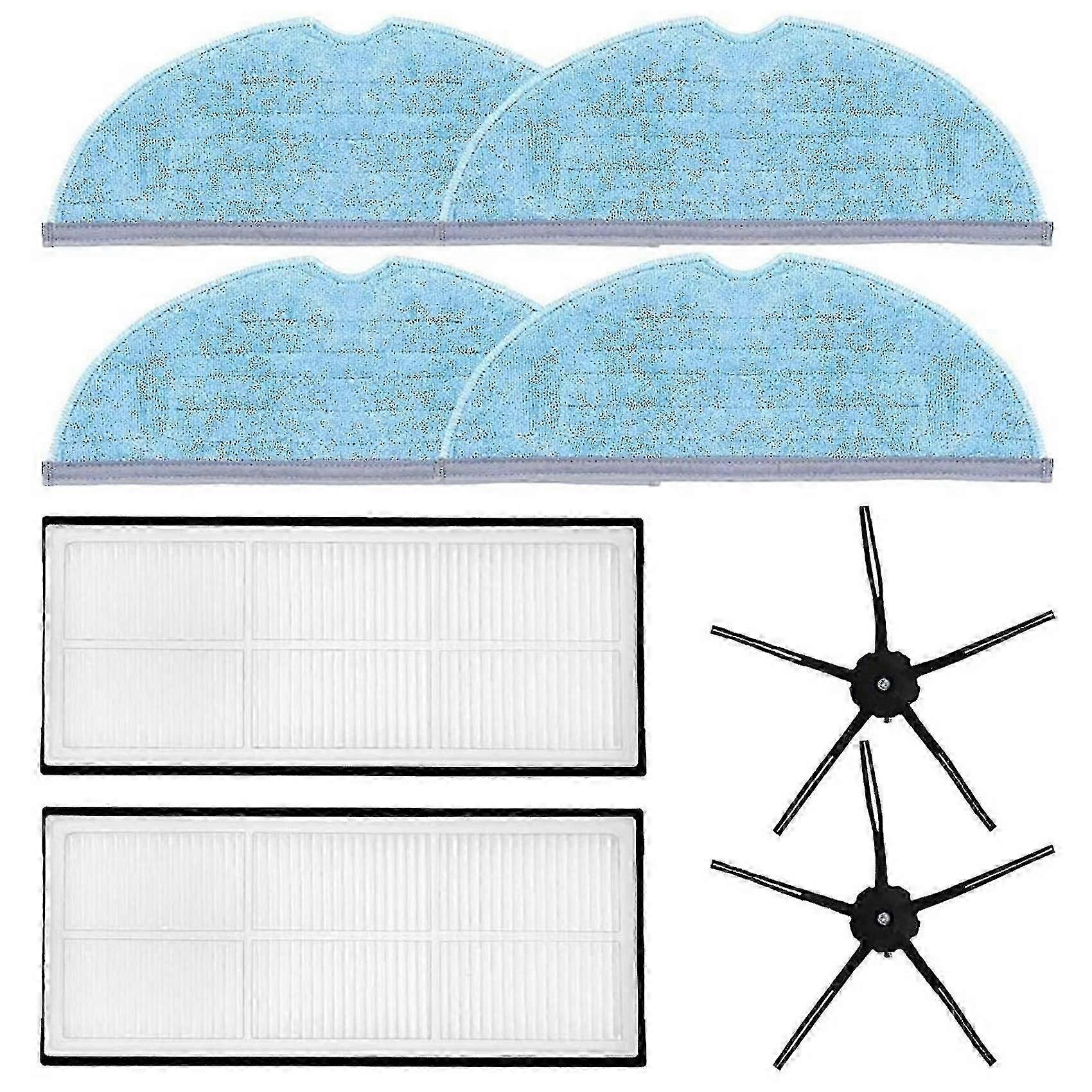 compatible with roborock s7 t7 t7 plus 8-pack with filter  side brush  wipe