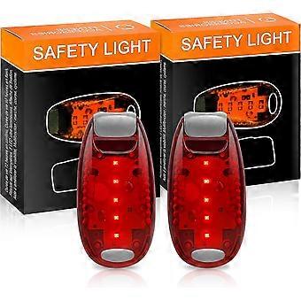 2 Pack Flashing LED Safety Lights compatible with Schoolbag, Backpack, Daypack, Safety Light compatible with Kids, Backpack, Jogger, Stroller