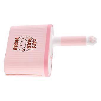Plastic Litter Box Cleaning Tool with Storage Case for Routine Indoor Care, Sifting Head Format for Regular Litter Box Routines  Pink