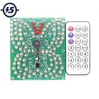 Butterfly LED Soldering Kit for Beginners, 70 LEDs, 16 Light Modes, 20 Songs, Remote, DC 3.7-5.5V