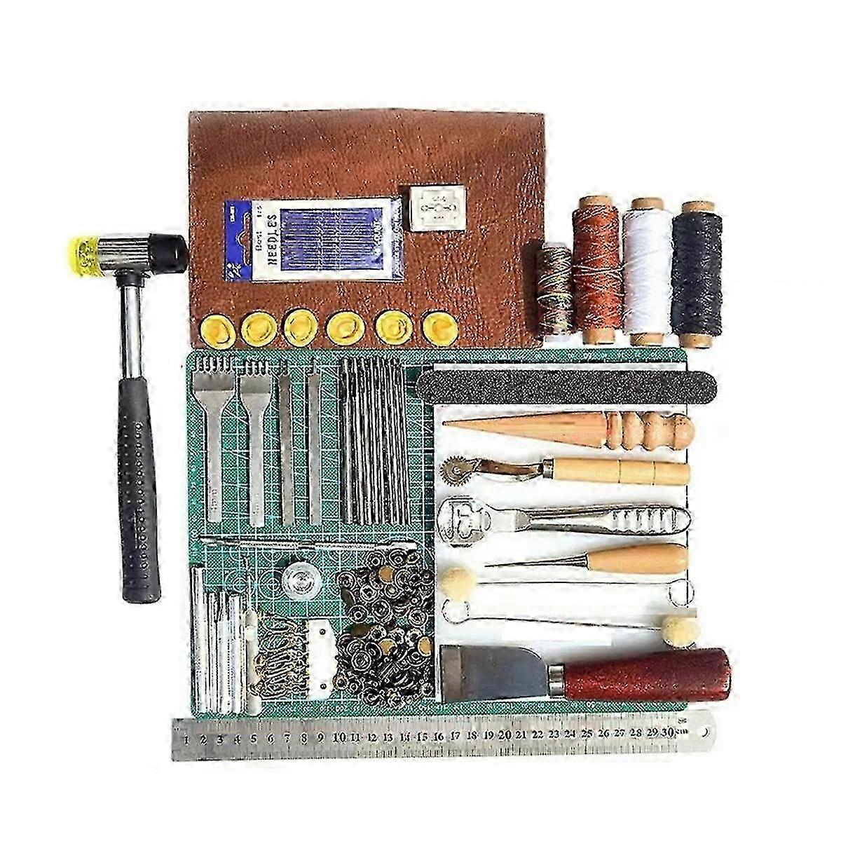 Manual Leather Crafting Tool Leatherworking Tool Set
