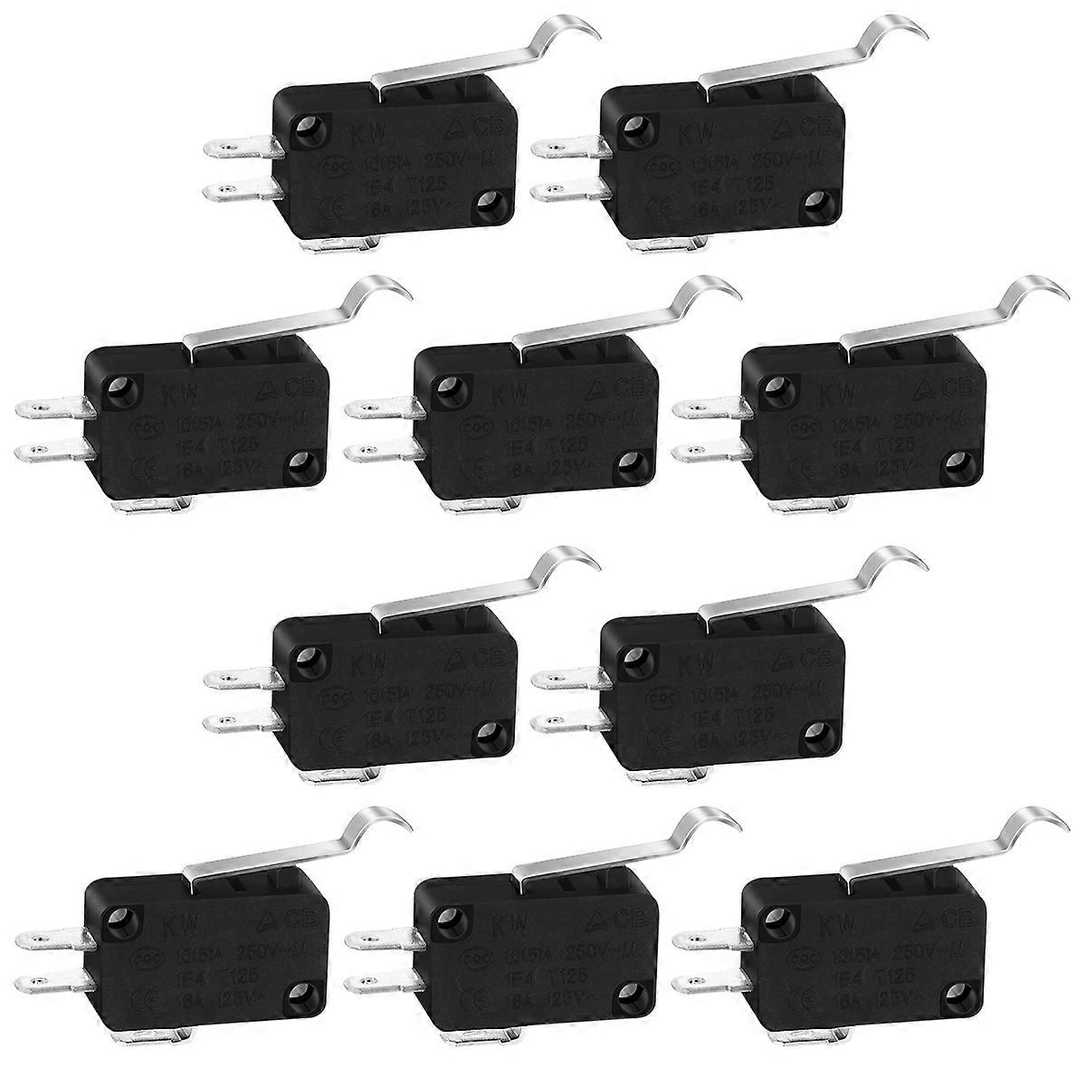 UKCOCO 10 Pcs Limit Switch Waterproof Momentary Push Button Switch 3 Long Hinge Lever Micro Switch