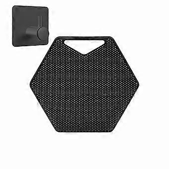 Silicone Polygon Brush Bath Brush Washing Head Scrub Back Brush Face Cleansing Brush With Hangable Hook Hole