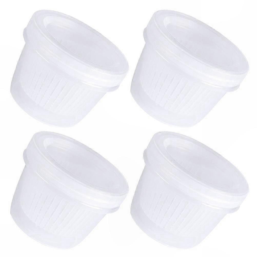 Fruit Fresh-Keeping and Kitchen Storage, 4 Pcs Transparent Storage Boxes