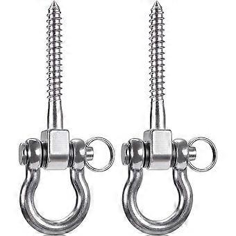 Schaukelhalterungen 180 Schaukelschrauben-Set, Hängemattenhaken-Set aus Edelstahl 304, 2 Stück [XR]