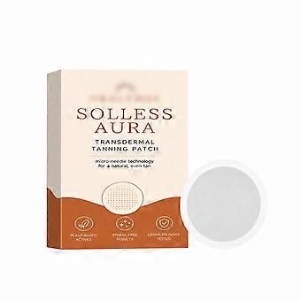 2pcs Tanning Care Patch, 3D Microneedle Adhesion, Natural Bronze Tone, Quick Color Development, Clean Peel-off