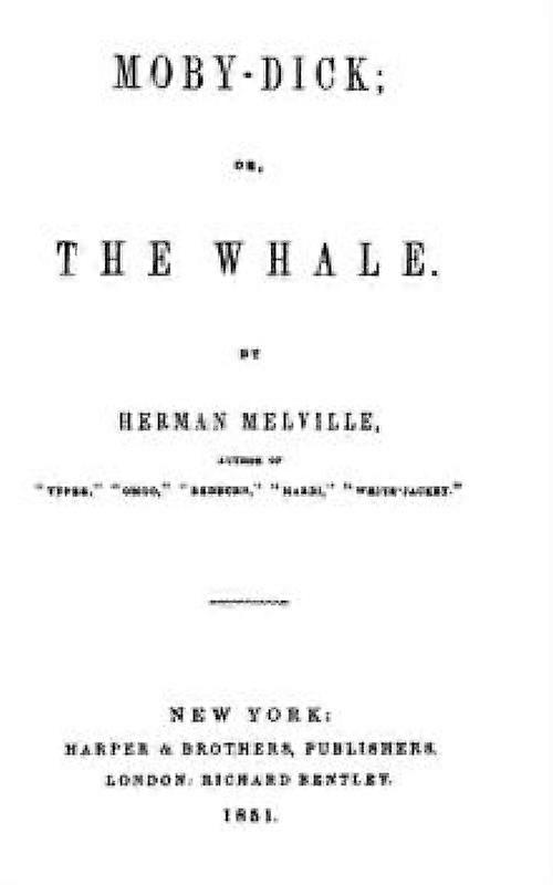 Moby-dick Or The Whale