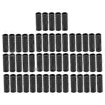 50pcs Kabel Ende Crimps Fahrrad Umwerfer Schaltung Kabel Draht Endkappen für Mountainbike Rennrad SchwarzYMQX)