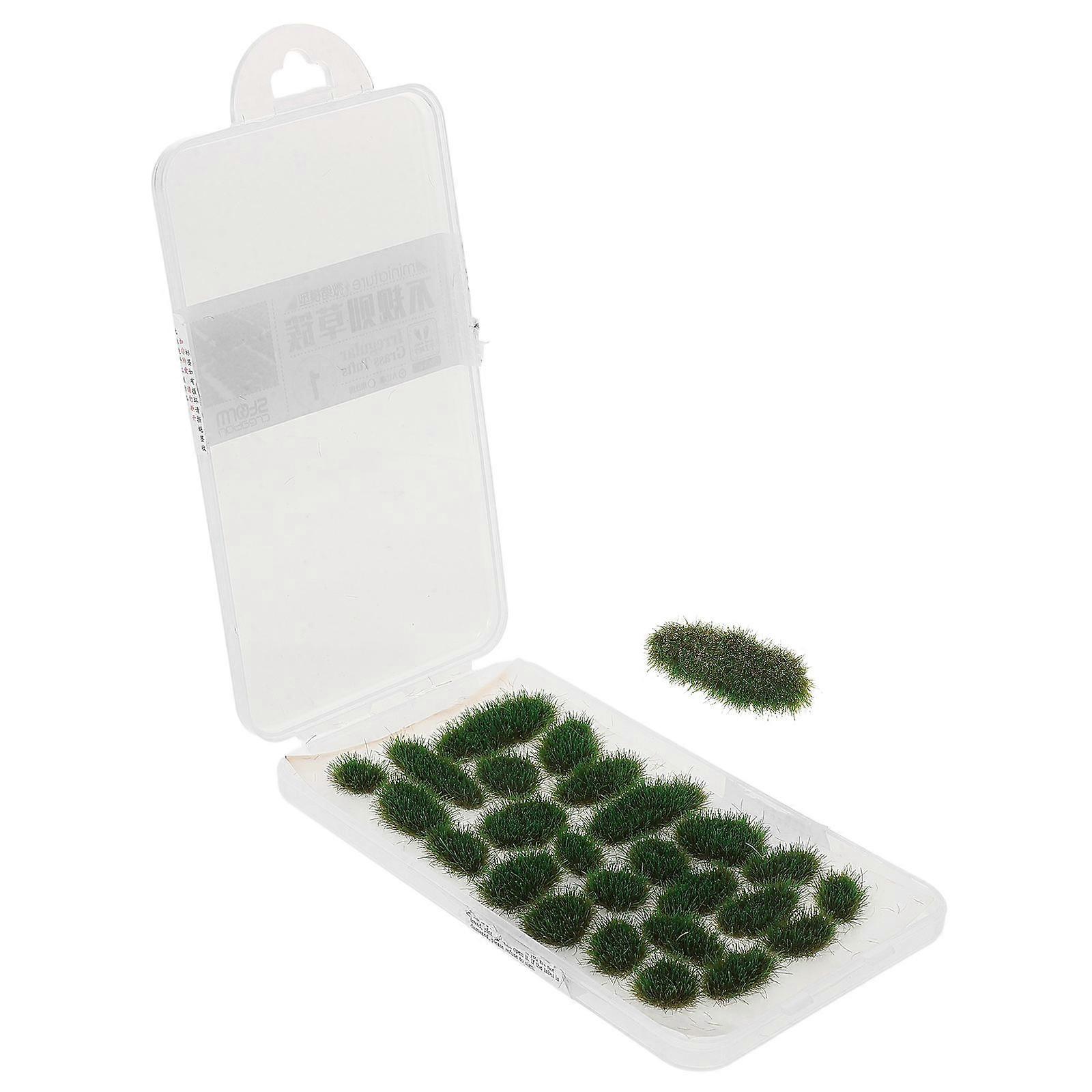Green Simulated Grass Cluster Artificial Grass Cluster for DIY 1 Box
